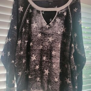 Torrid Black Star Pattern Women's Sweater